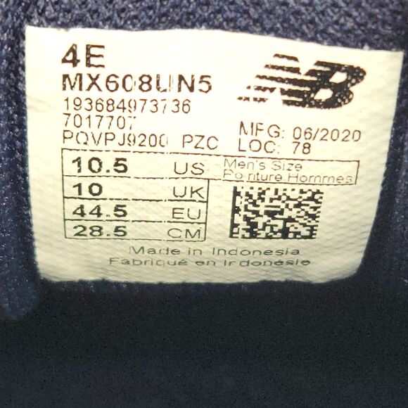 New Balance 608 V5 Shoes Mens Size 10.5 4E Wide Navy Blue Running Training - Picture 9 of 9